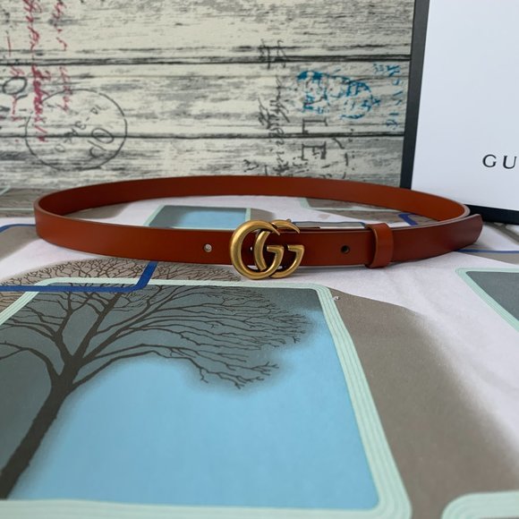 A Double G buckle belt made in our unfinished fade main image 3